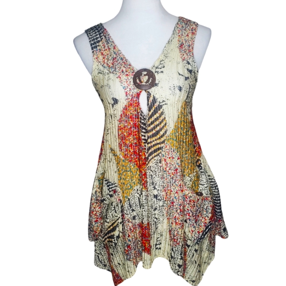 Paradise Woven Herringbone Pattern Asymmetrical H… - image 1